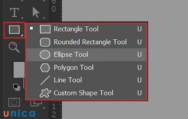 Ellipse Tool là một công cụ cho phép bạn vẽ ellipse như một hình dạng vector có màu nền và đường viền