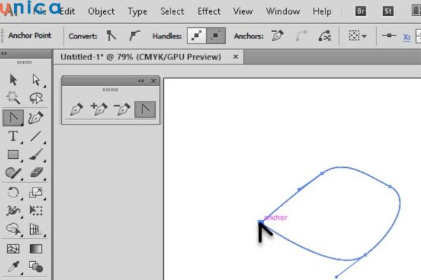 Công cụ Convert Anchor Point Tool