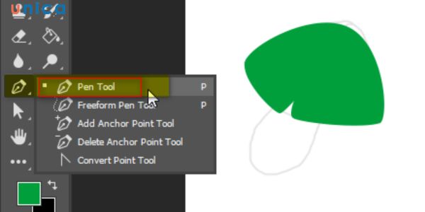 Sử dụng Pen Tool rất hay gặp lỗi kết nối đoạn