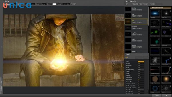 Tạo tia sáng bằng Knoll light Factory