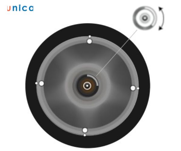 Làm mờ vòng quay trong Photoshop