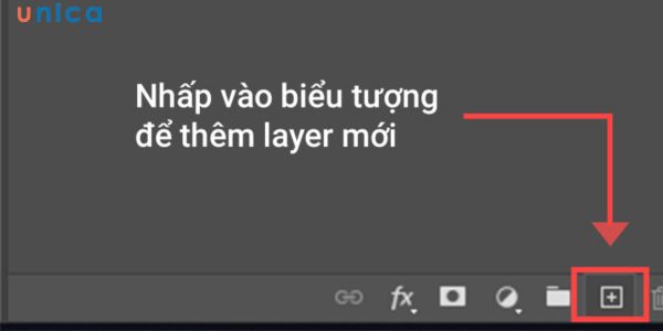 Nhấp vào biểu tượng Create a new layer để thêm layer mới