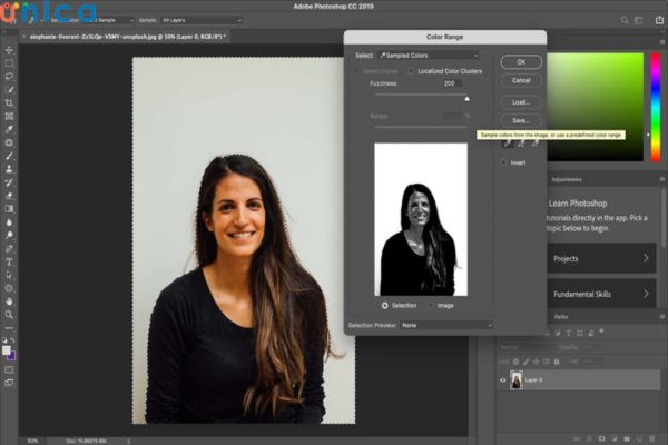 Tạo Clipping Mask để chỉnh sửa nền chân dung