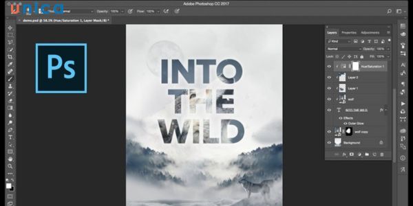Clipping Mask cho phép bạn tạo ra mặt nạ bằng cách cắt một hoặc nhiều lớp
