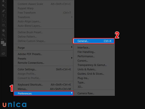 Xóa file Preferences của Photoshop