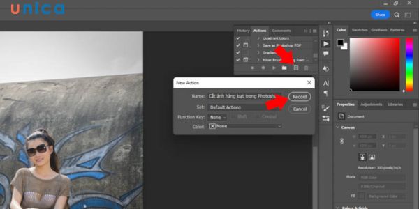 Nhấn chọn Record
