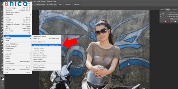 Tiến hành xuất ảnh