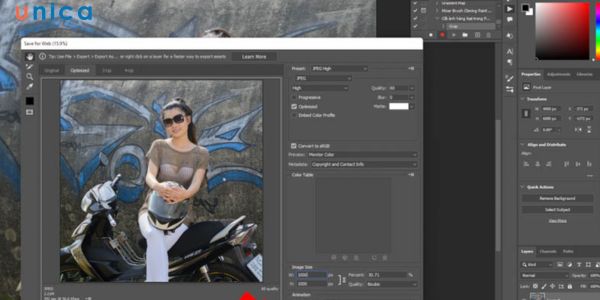 Chọn định dạng rồi ấn lưu