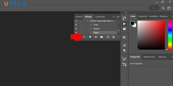 Vào file chọn close để hoàn tất cắt ảnh