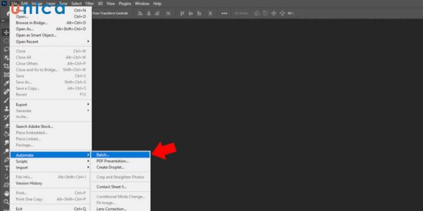 Thao tác thực hiện cắt ảnh hàng loạt