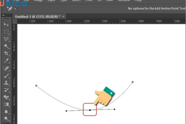 Tạo đường cong bằng Pen Tool