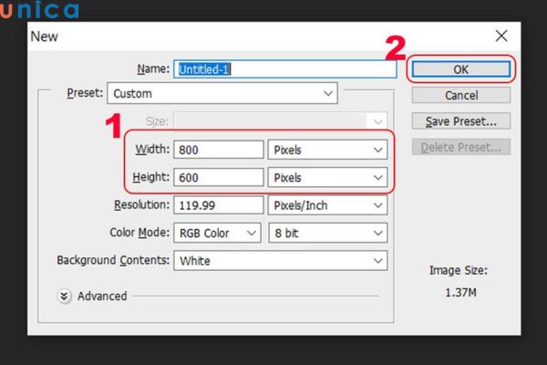 Tạo lớp mới trên Photoshop