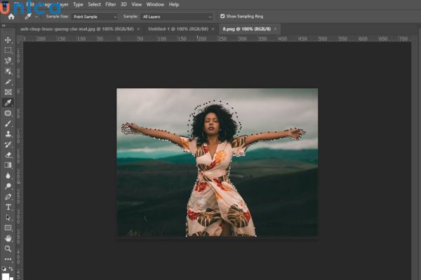 Mở Photoshop vào File và chọn New