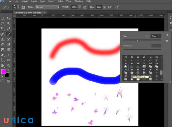 Brush Tool trong Photoshop là công cụ dùng để vẽ và tạo brush đơn giản