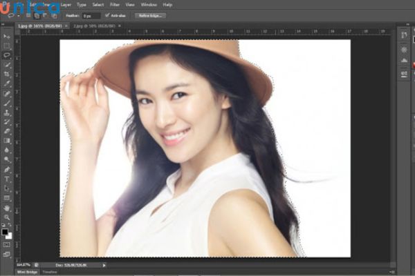 Refine Edge thường dùng để làm việc với những hình ảnh phức tạp