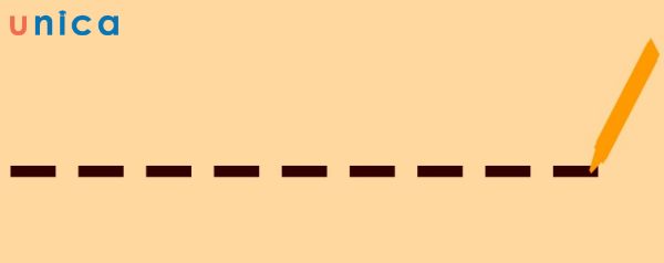 Dùng nét đứt để phân chia không gian