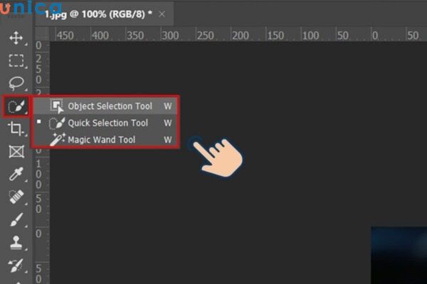 Thanh công cụ Magic Wand Tool (W