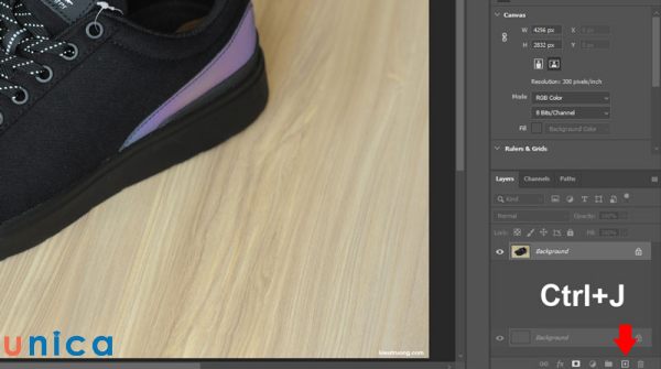 Nhân đôi Layer trong Photoshop