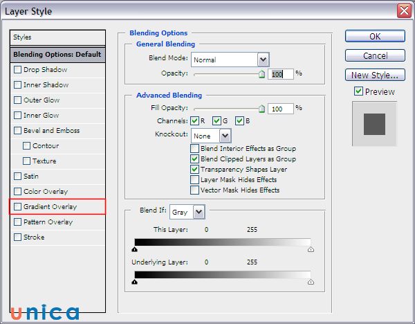 Blending option là một tính năng cho phép bạn điều chỉnh cách các lớp (layer) hòa trộn với nhau theo các chế độ (mode) khác nhau
