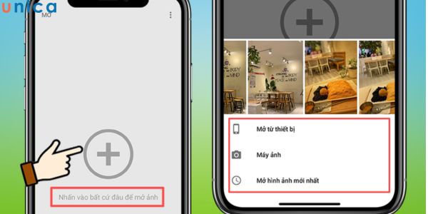 Thêm ảnh muốn chỉnh sửa
