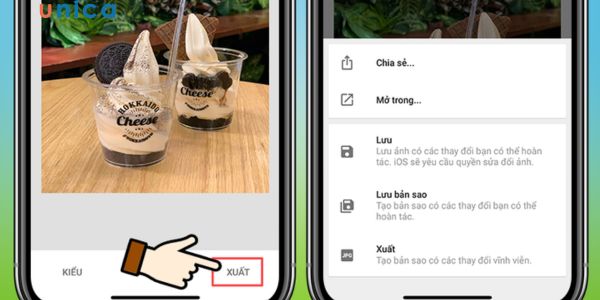 Chọn xuất ảnh về thiết bị để thuận tiện sử dụng