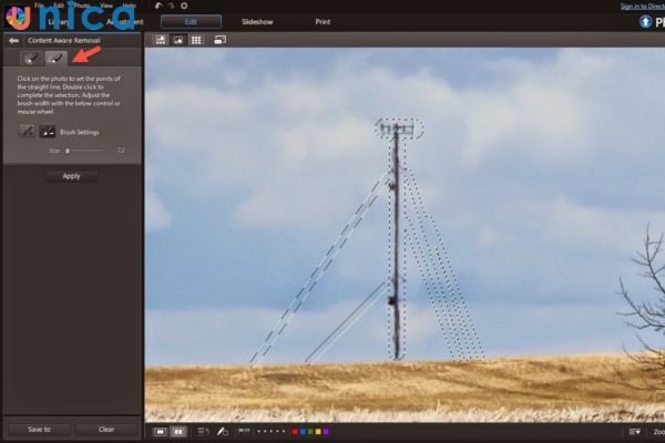 Lựa chọn chổi để xóa vật thể