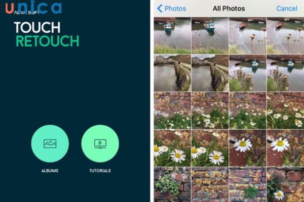 Lựa chọn ảnh để xoá