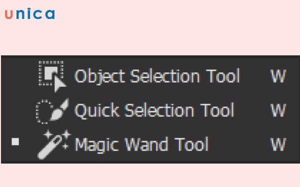Các chức năng chính của Magic wand tool
