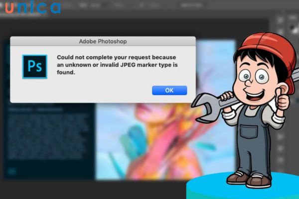 Lỗi Photoshop không mở được file xuất hiện khi bạn cố gắng mở mà file vẫn không lên