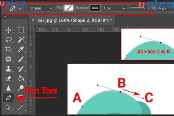 Thực hiện thao tác tạo vùng chọn