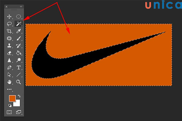 Thao tác đảo ngược vùng chọn