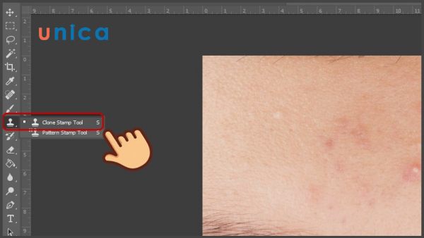 Sử dụng công cụ Clone stamp