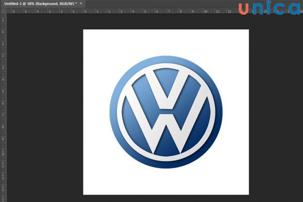 Kết quả hoàn thành thiết kế logo bằng Photoshop