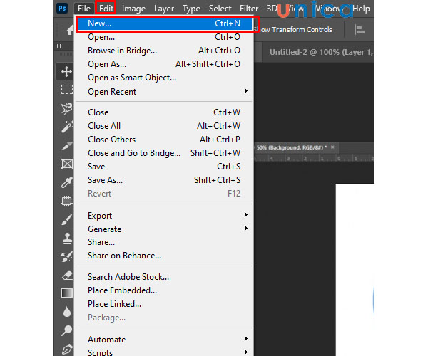 Chọn ảnh cần làm mờ đưa lên Photoshop