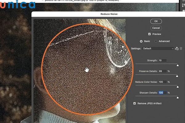 Chọn ảnh chất lượng cao để tiến hành giảm noise trong Lightroom