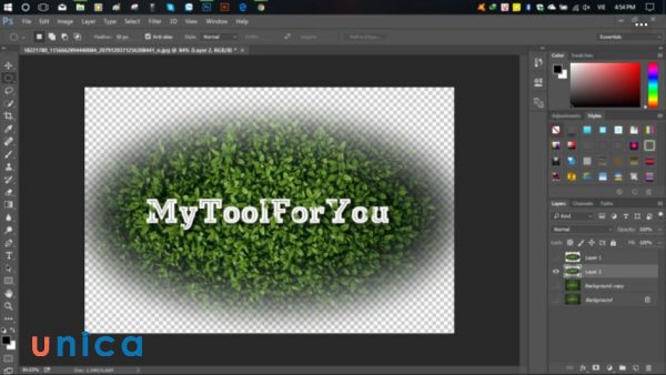 Làm mờ viền ảnh trong pts