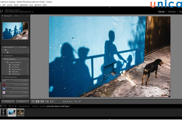 Chọn hình ảnh muốn xoay