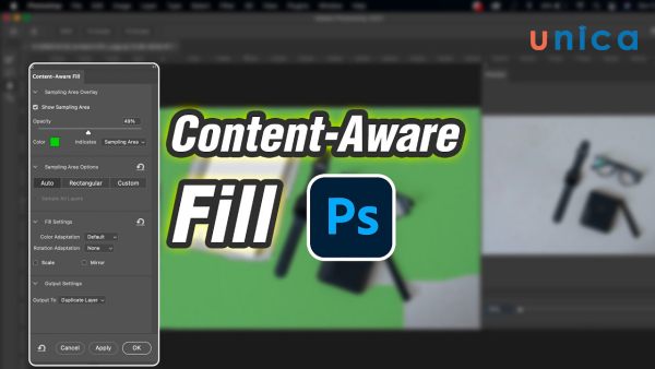 Content-Aware Fill là cách chỉnh ảnh trong photoshop rất thông minh và tiên tiến