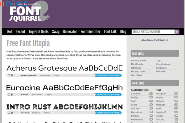 Chọn hình ảnh để Fontsquirrel nhận diện