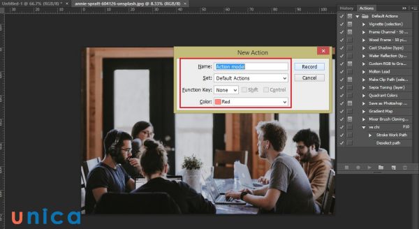 Ý nghĩa của Action trong Photoshop