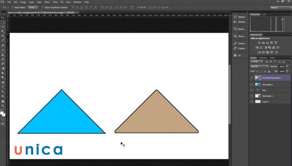 Kiểm tra tỉ lệ của hình tam giác có phù hợp với mục đích thiết kế hay không