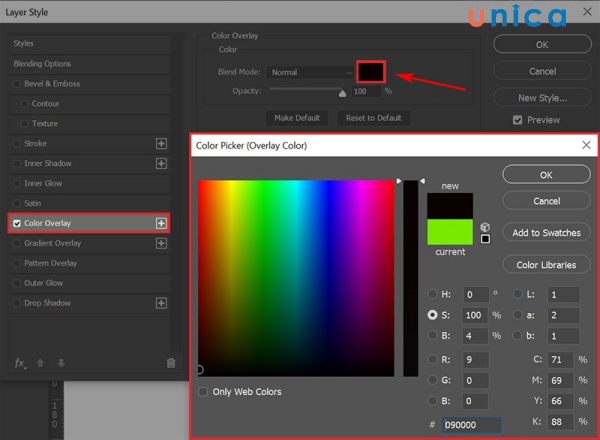 Chọn Color Picker