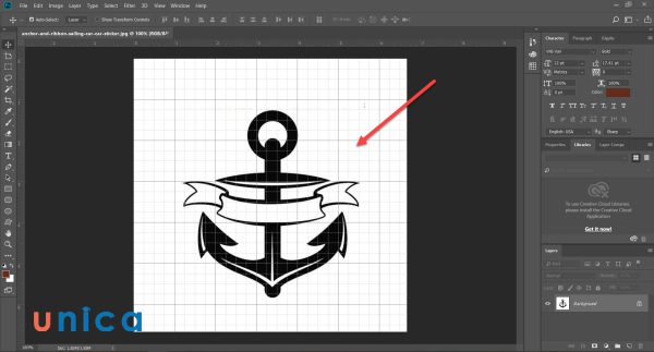 Cách tắt lưới trong pts