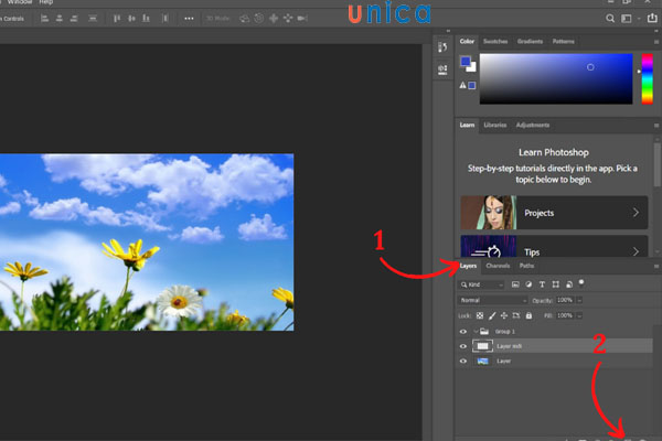 Tạo một Layer Gradient mới