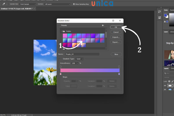 Chọn gam màu mong muốn
