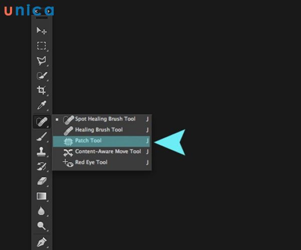 Cách xóa đối tượng trong photoshop bằng công cụ Patch Tool
