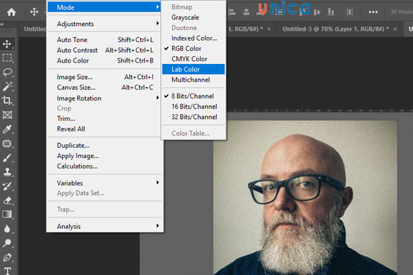 Chuyển hình ảnh về hệ Lab Color