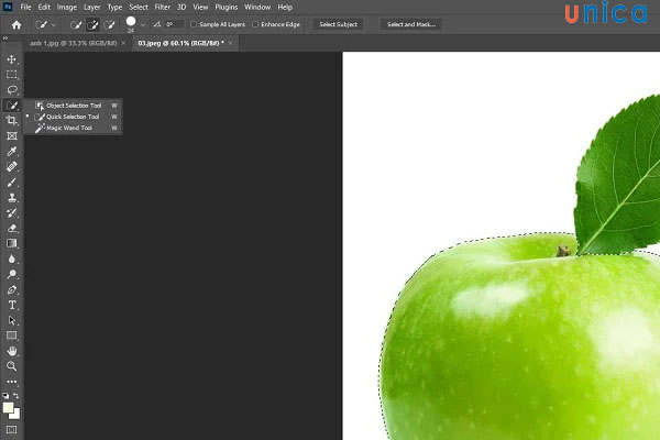 Chọn Quick Selection Tool