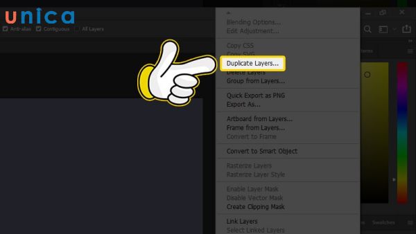 Chọn Duplicate Layer…