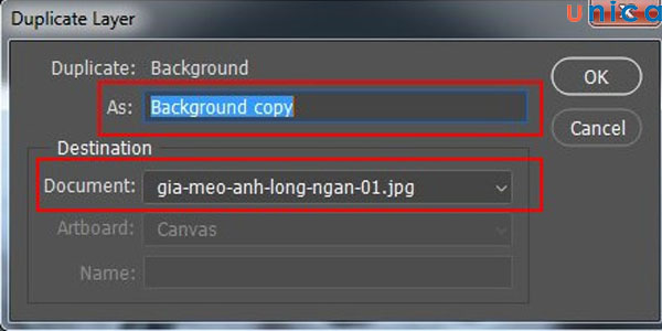 Hoàn thành bản copy layer
